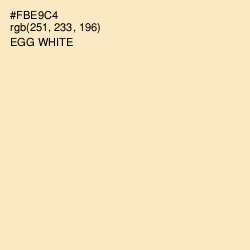 #FBE9C4 - Egg White Color Image
